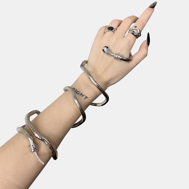 Punk Snake Necklace Bracelet