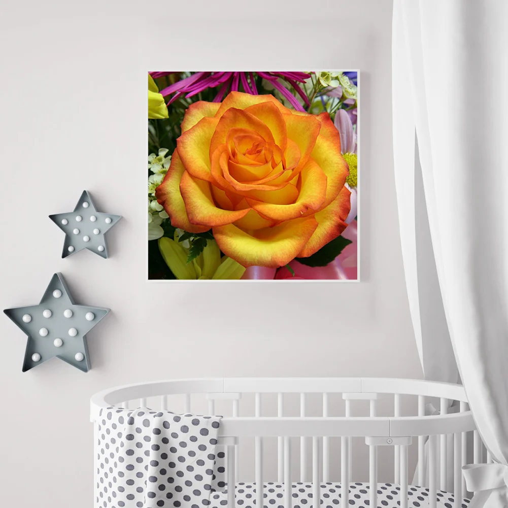 Full Round Diamond Painting 40*40cm - Yellow Rose