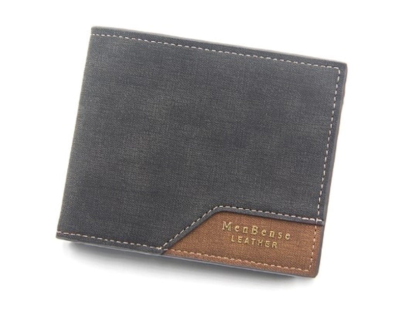 Men’s Solid Color Pu Leather Open Wallets