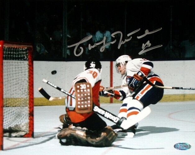 Pat LaFontaine autographed signed New York Islanders 16x20 Photo Poster painting poster Steiner