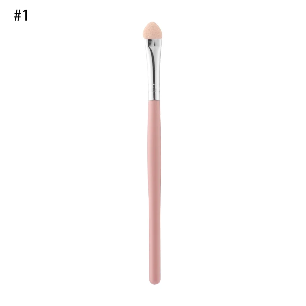 5pcs Long Handle Eyeshadow Brush Portable Sponge Eyebrow Stick Eyeshadow Applicator Easy to Stick powder Cosmetic Makeup Tools