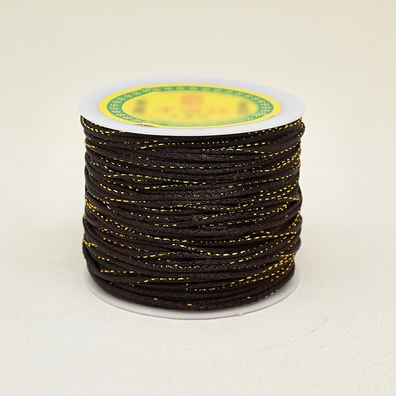 1 Roll/Package Nylon Gold Wire Cord String Wire Diameter: 1.5mm Jewelry Accessories Rope