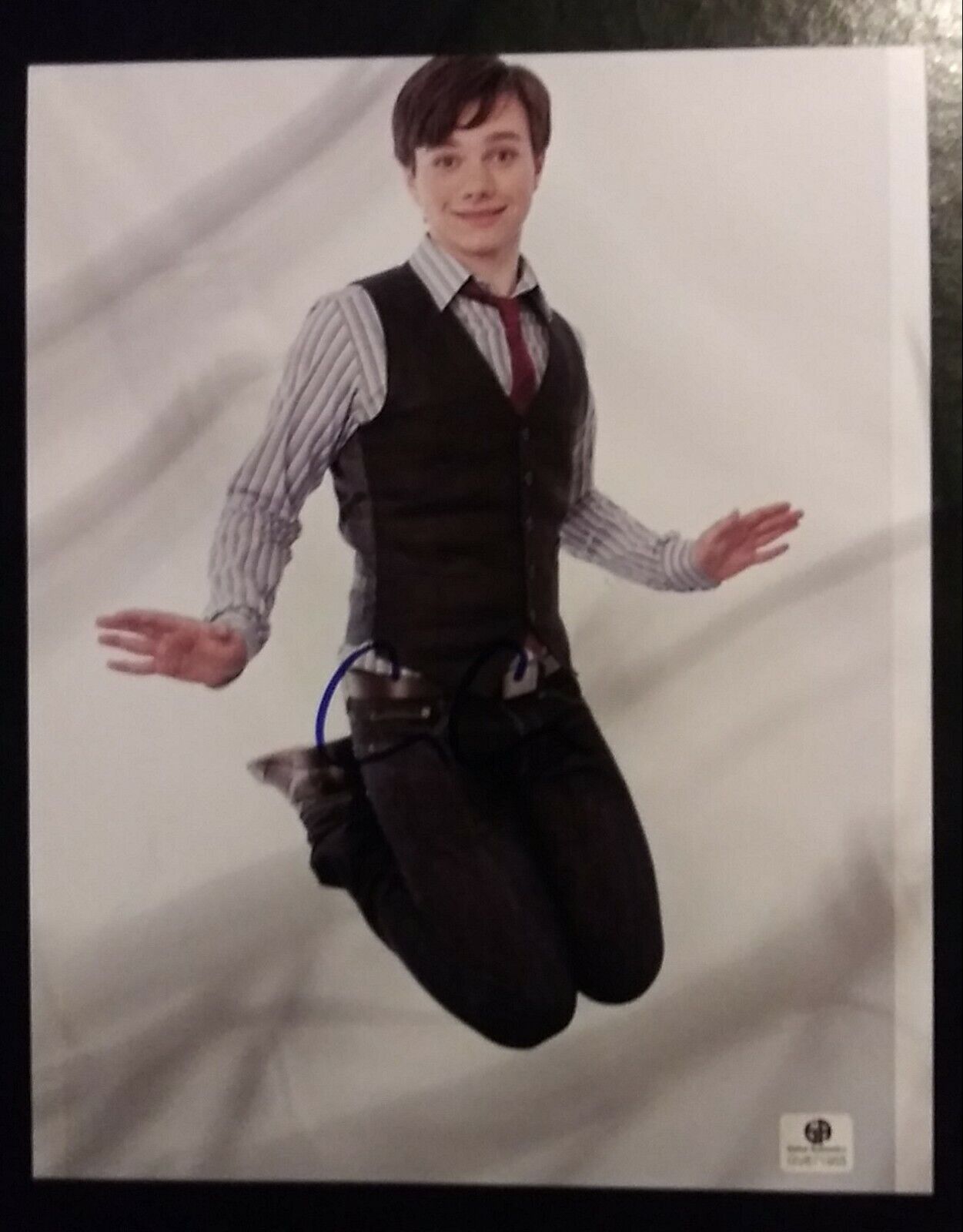 Chris Colfer signed 8x10