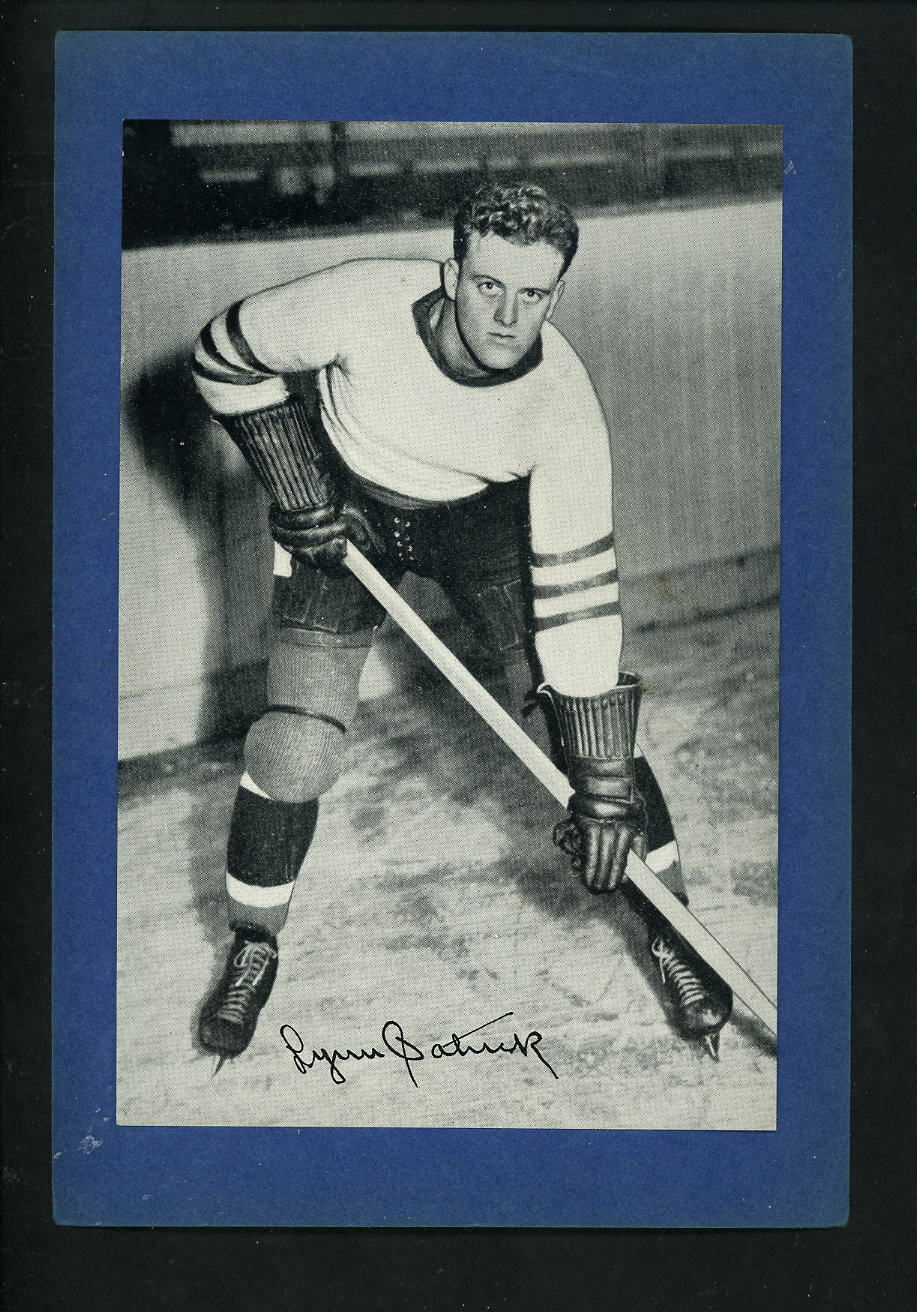 # 289 Lynn Patrick 1934-44 Beehive Group 1 Photo Poster paintings New York Rangers