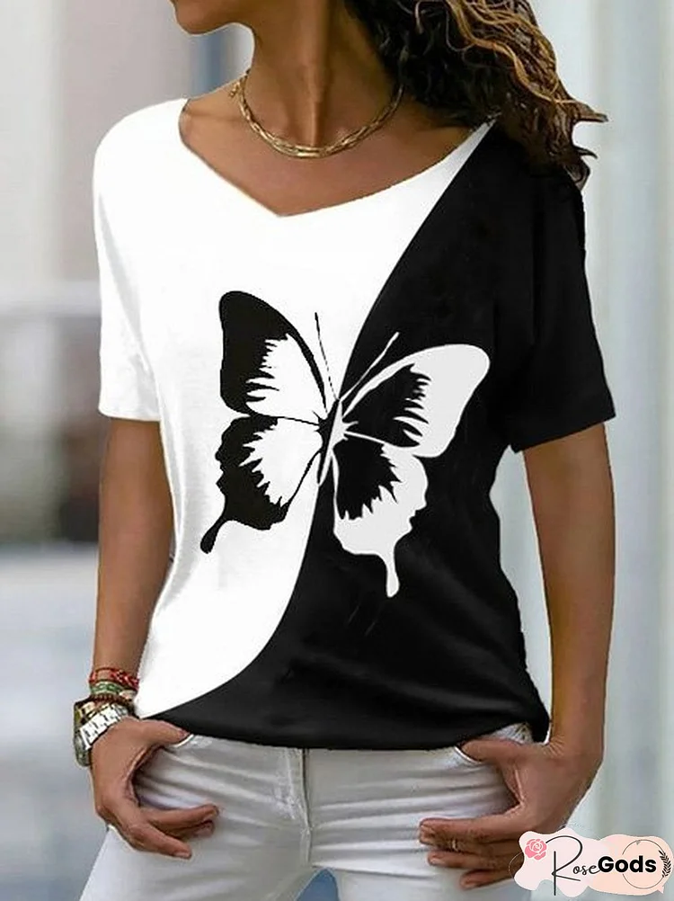 Casual Regular Fit Short Sleeve T-Shirt