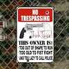 No Trespassing - Vintage Metal Signs - 30*40cm - Warning