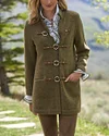 Fashion mid-length retro jacket