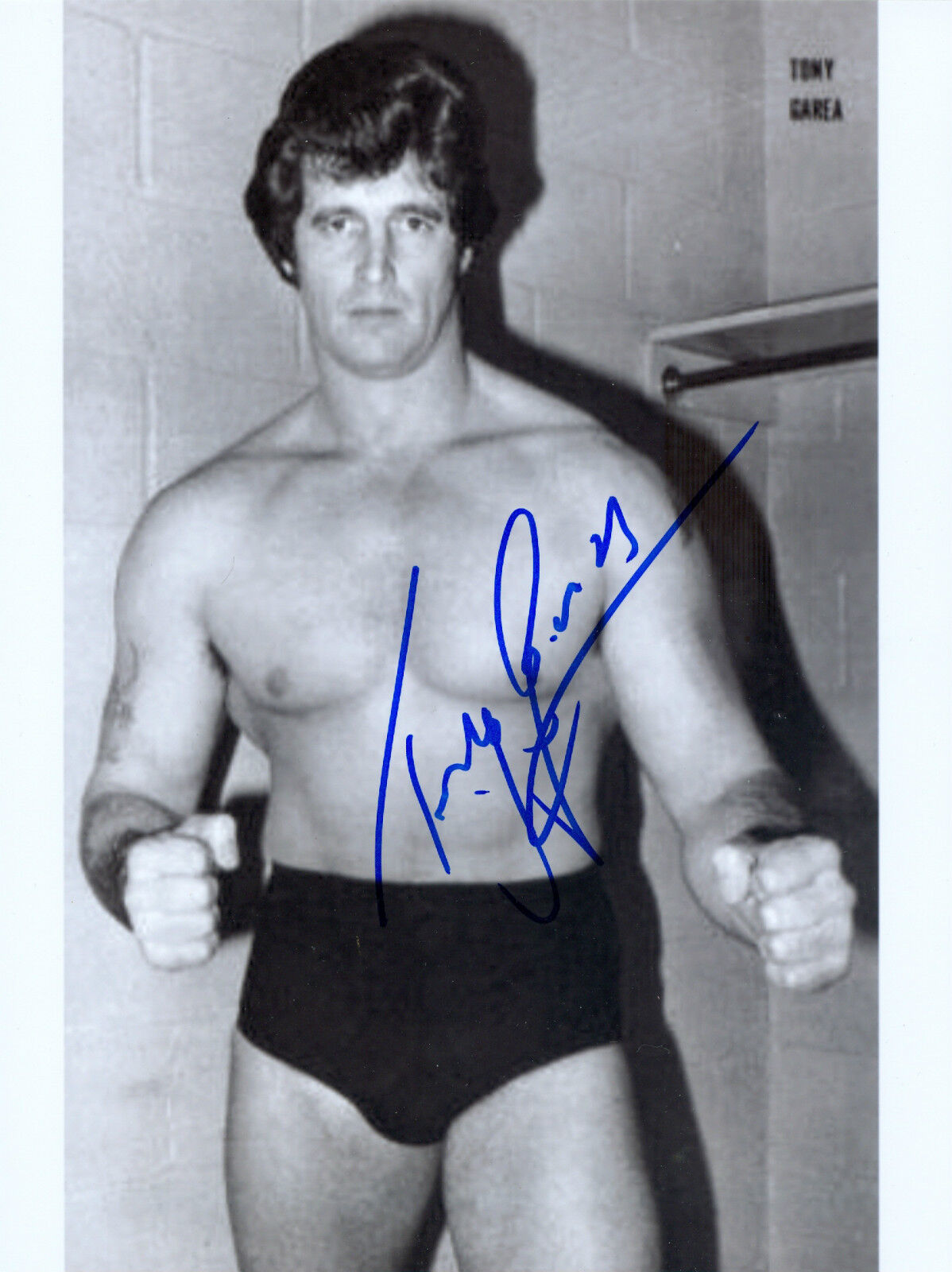 TONY GAREA WWF WWE SIGNED AUTOGRAPH 8X10 Photo Poster painting #1 W/ PROOF