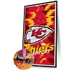 Kansas City Chiefs - Rundbohrer Diamantmalerei - 30*55cm