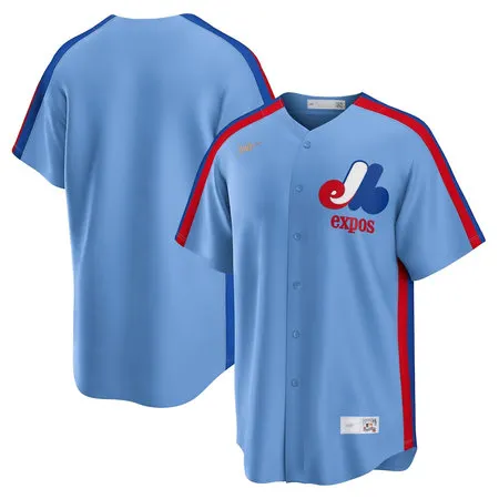 Youth Montreal Expos Nike Light Blue Road Cooperstown Collection Team Jersey