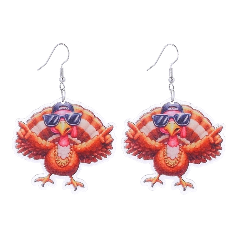 1 Pair Cute Funny Streetwear Geometric Arylic Copper Earrings