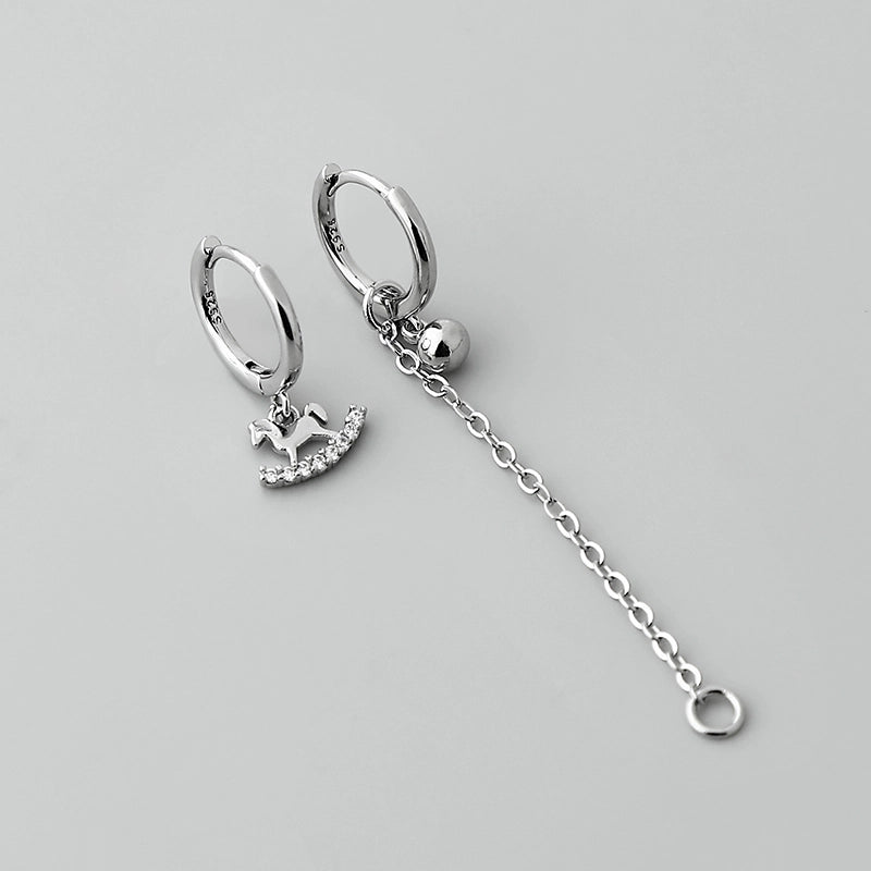 1 Pair Minimalist Geometric Plating Copper Drop Earrings