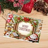 10Pcs frohe Weihnachten Rubbelkarte - 5d DIY Handwerk Dekoration