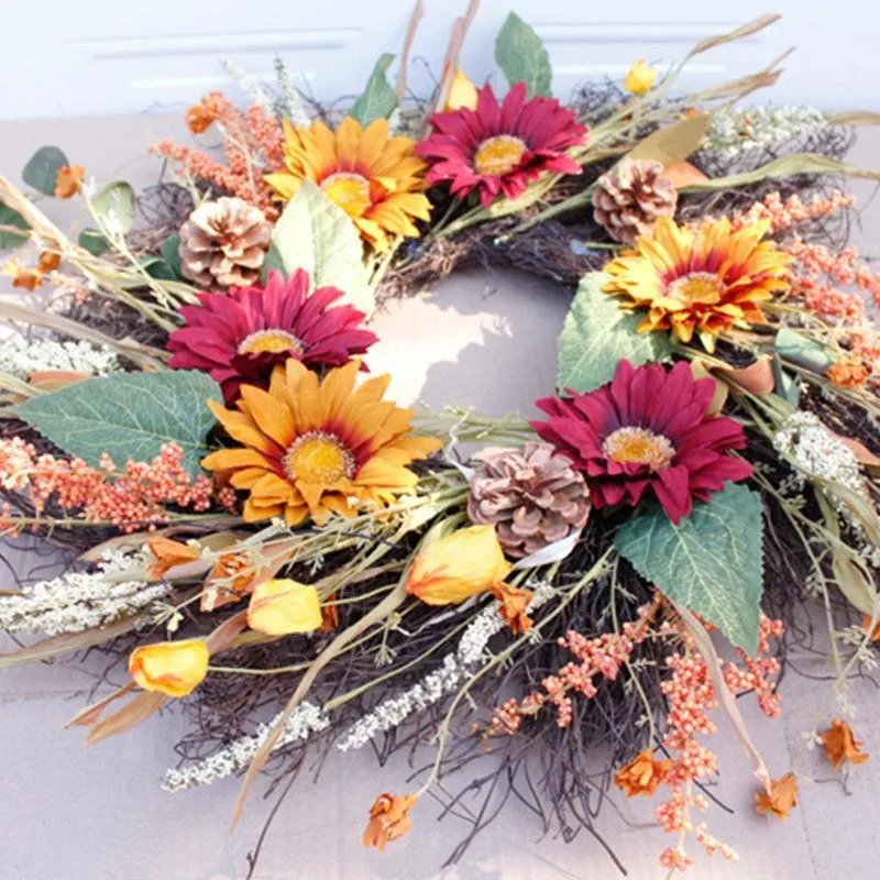 Sunflower Wreath Front Door Wreath For Home Decor