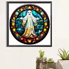 (50*50cm)Stained Glass Halloween - Full Round Drill Diamond Painting