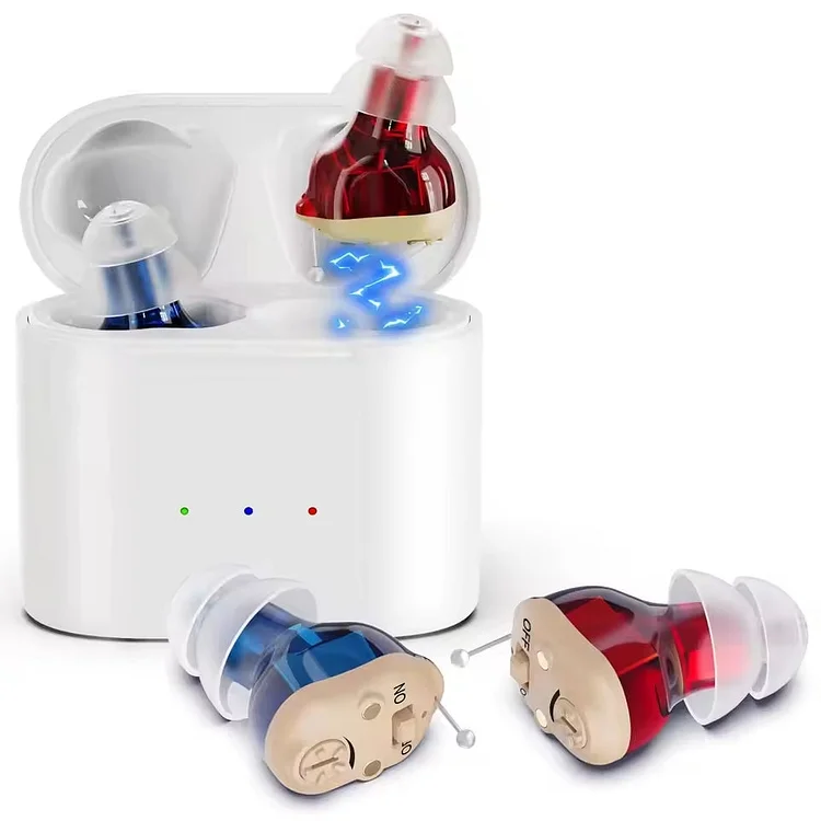 Invisible & Rechargeable Digital Hearing Aids ( Pair )