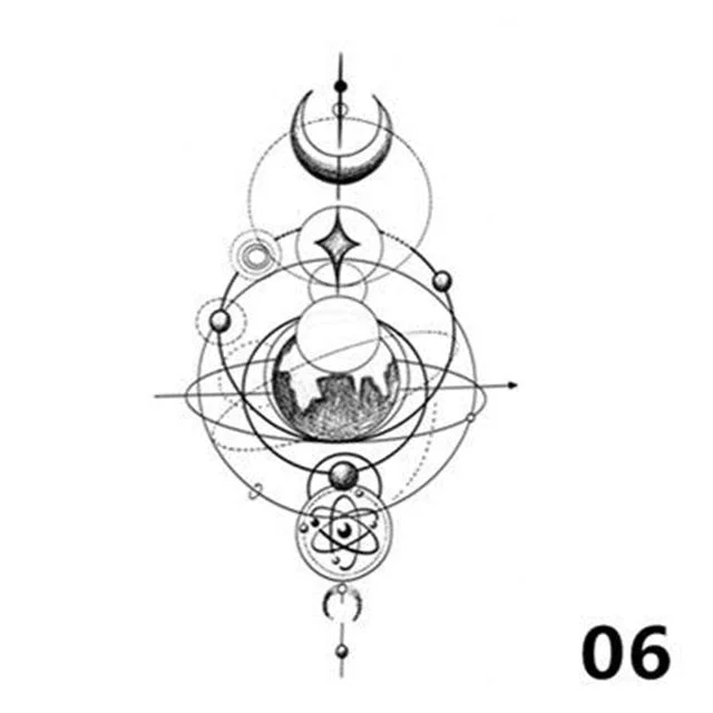 Waterproof Tattoo Stickers Cute Pattern Fake Tattoos Love Hourglass Sexy Girl Arm Clavicle Animal Wolf Temporary Tatoo Sticker