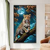 Leopard-Full Round Diamond Painting Kit(50x85cm)