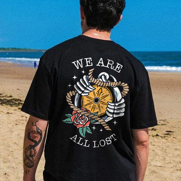 We Are All Lost Printed Men's T-shirt