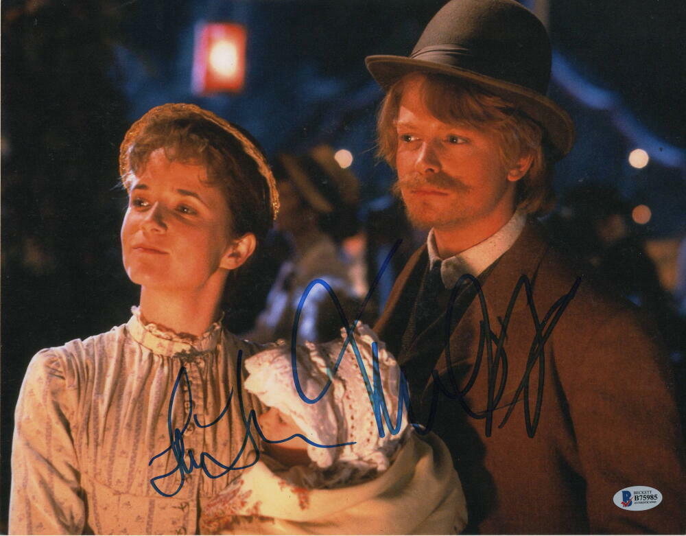 MICHAEL J FOX & LEA THOMPSON SIGNED AUTOGRAPH 11x14 Photo Poster painting B - BACK TO THE FUTURE