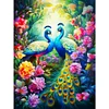 Combo Kit（2PCS)-Diamond Painting-DIY DIY Full Round Drill Parrot Peacock(30*40CM)