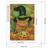 Halloween 5d DIY Vollrunde Teilbohrer Dimond Gemälde Wohnkultur 45x65cm