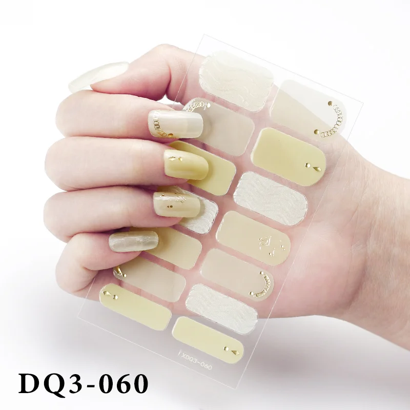 Churchf Nail Stickers Fashion Design Nail Polish Stickers Full Cover Nail Decorations for Manicure Self Adhesive Decals for Nails-Nail Inspo