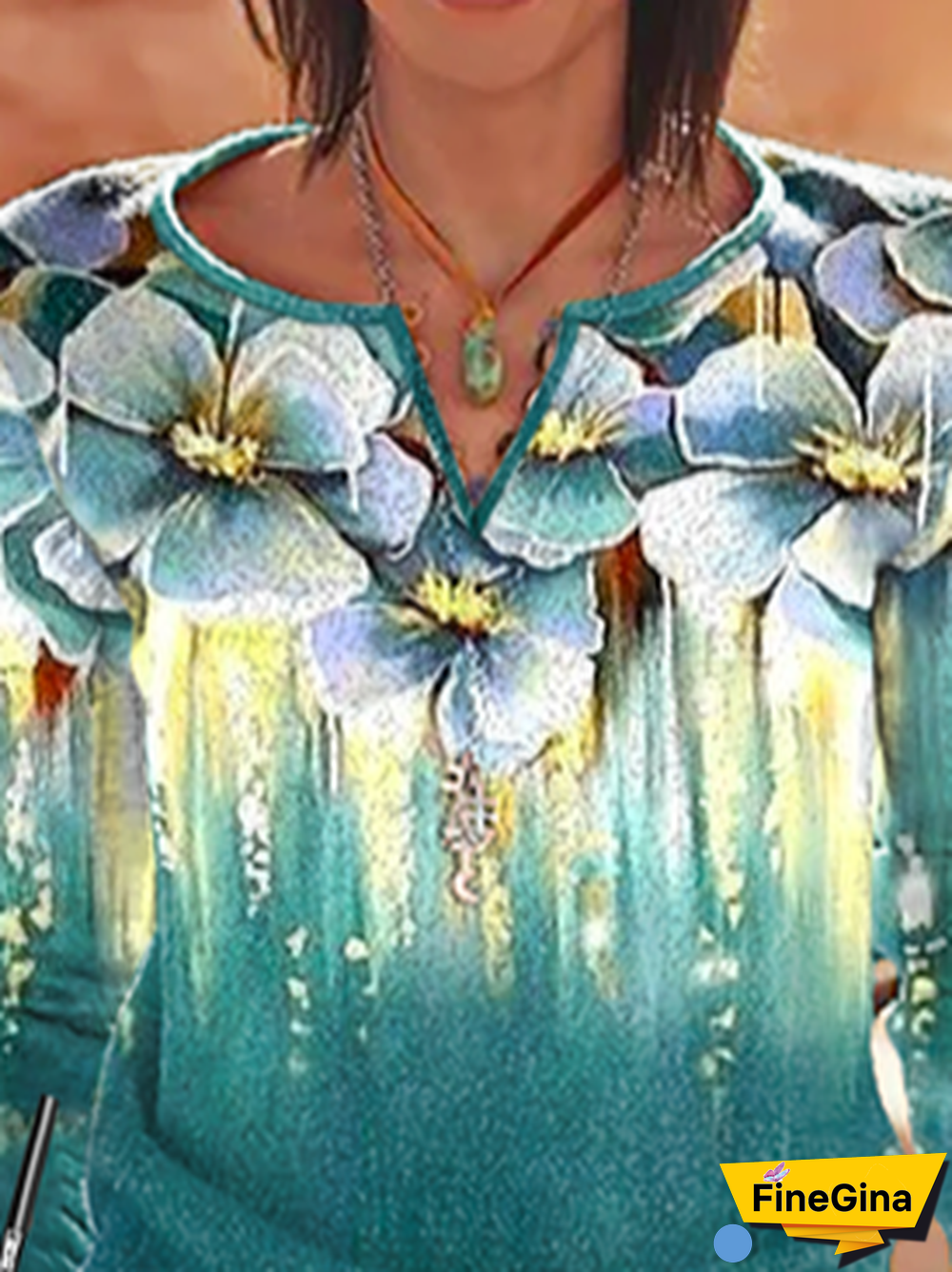 V Neck Jersey Casual T-Shirt