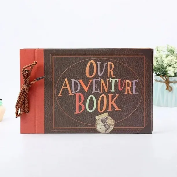 ❤️📚 Our Adventure Book Scrapbook 📸💕 - Retro Style Embossed Letter Cover, Perfect for Travel & Memories 💭" 