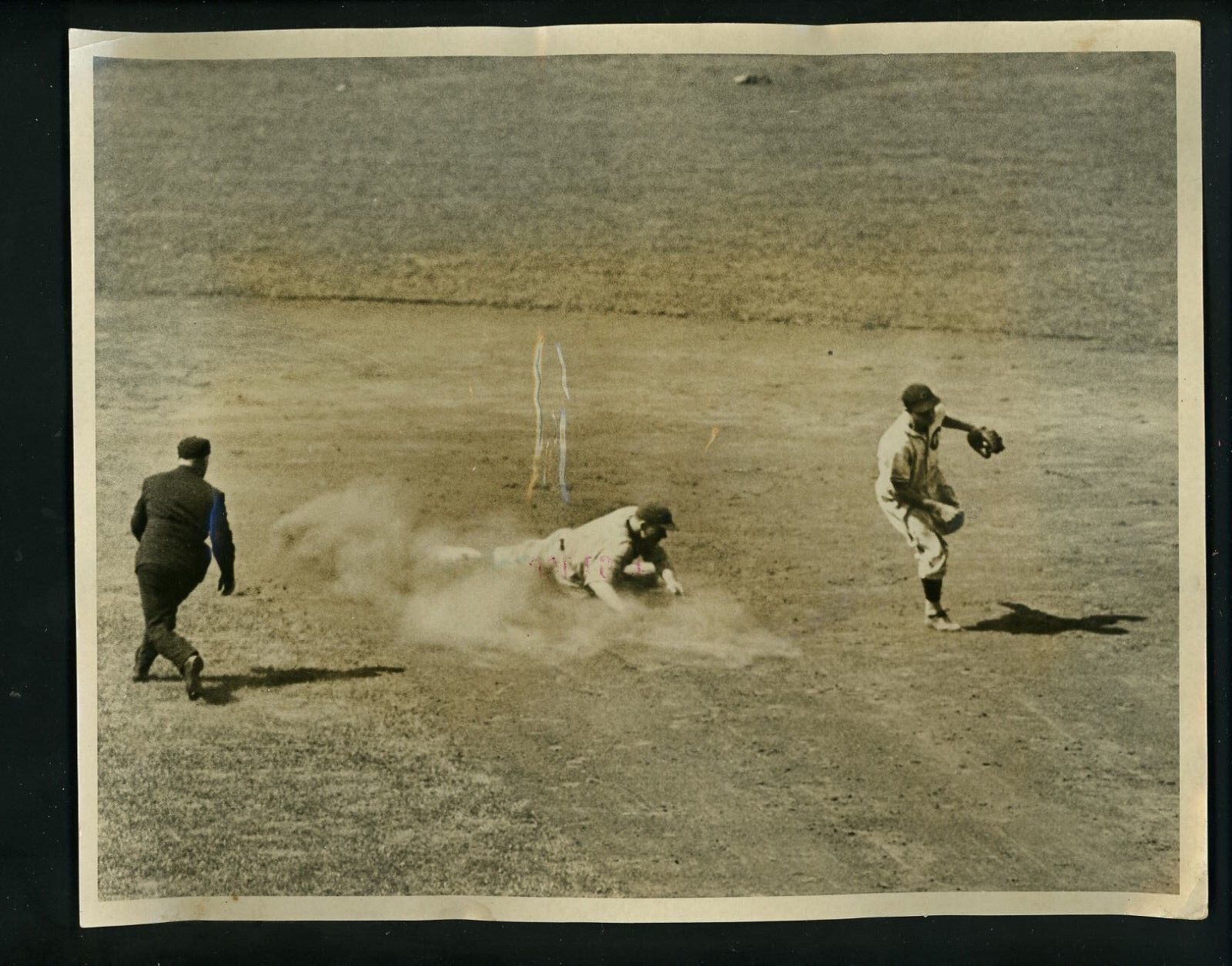 Wally Berger & Billy Jurges 1936 Press Photo Poster painting Chicago Cubs Boston Braves