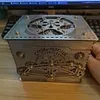 Handmade Metal Mechanical Gear Password Box