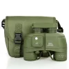 10x50 High Magnification HD Binoculars With Compass Rangefinder Nitrogen-Filled Waterproof Binoculars BAK4 Prism Travel Binoculars Military Green