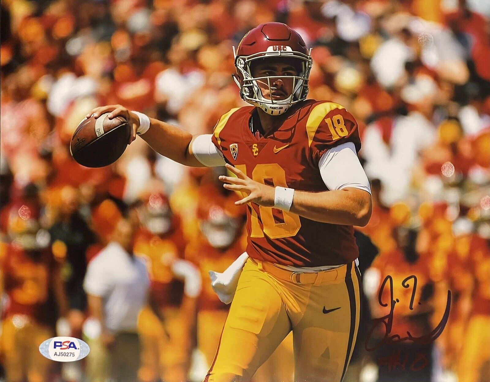 JT J.T Daniels Signed Autographed USC Trojans 8x10 Photo Poster painting Heisman PSA/DNA