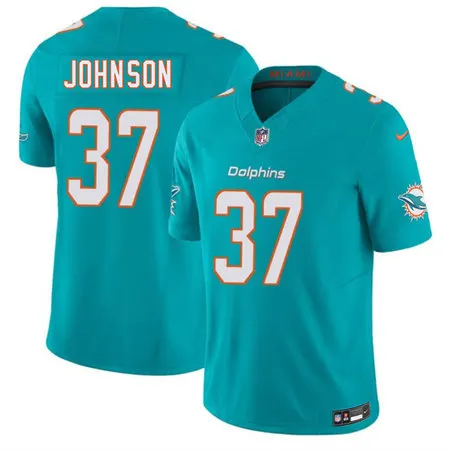 Youth Miami Dolphins #37 Isaiah Johnson Aqua 2026 F.U.S.E. Vapor Limited Stitched Football Jersey