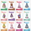 10PCS Birthday Cake Sitting Cartoon Bear Party Celebration Decor Aluminum Film Balloons