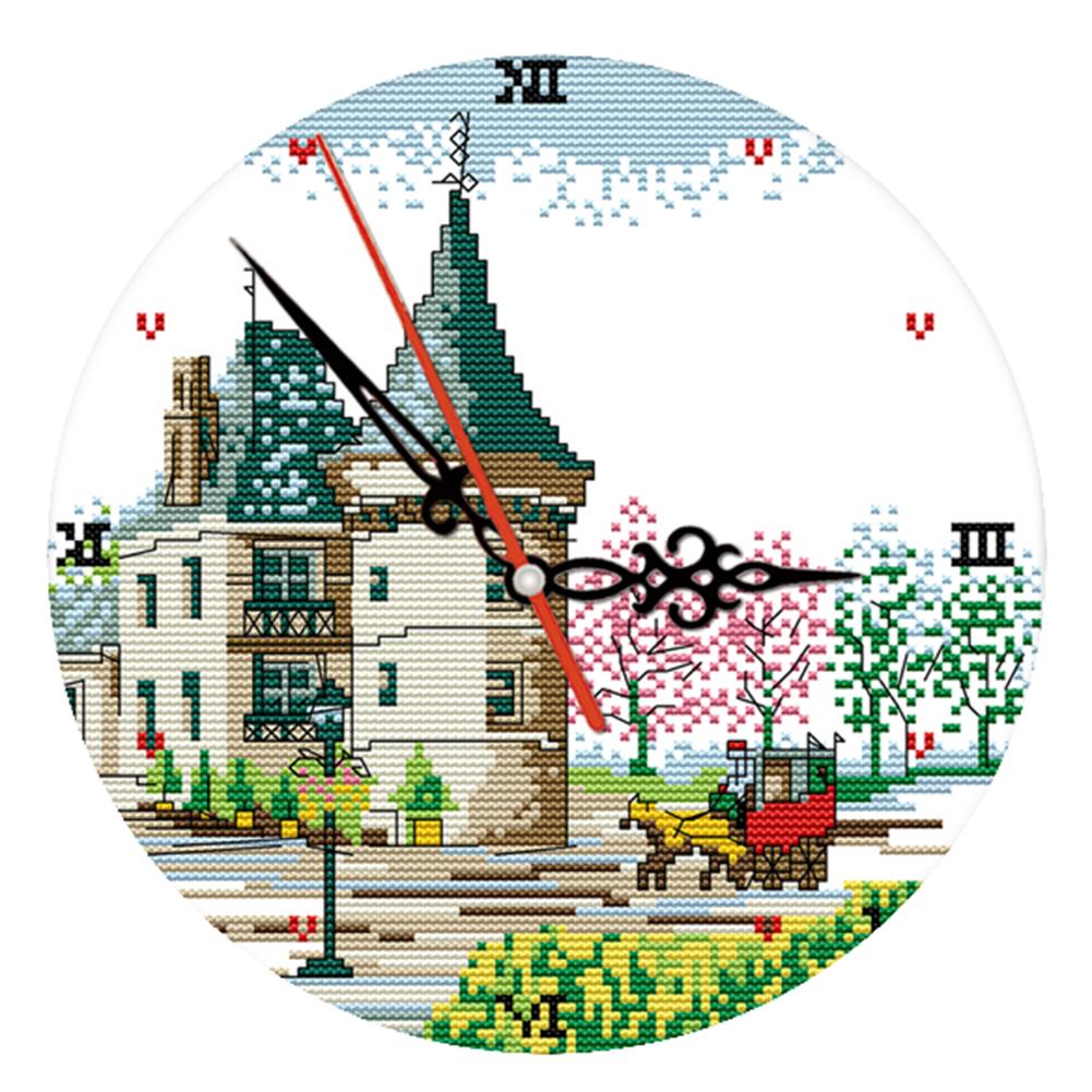 

Castle Carriage - 14CT Stamped Cross Stitch - 28*29cm, 501 Original