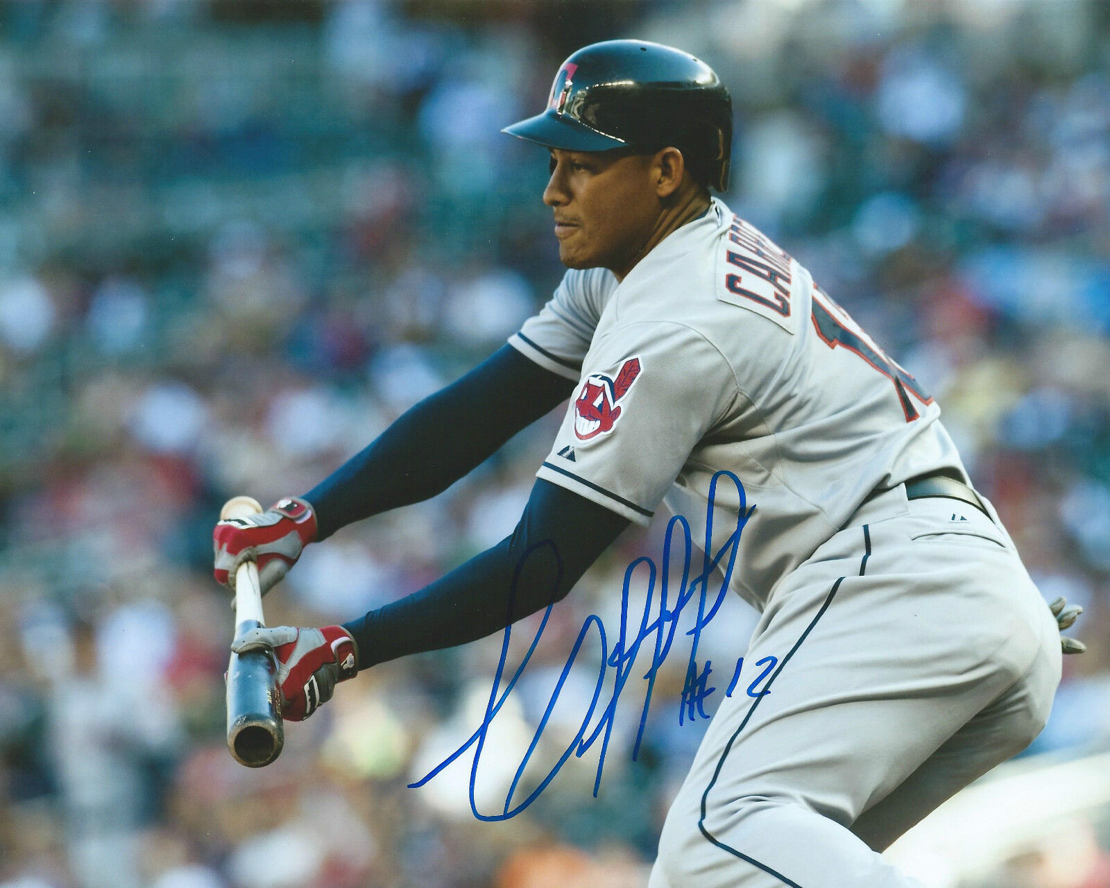 **GFA Cleveland Indians *EZEQUIEL CARRERA* Signed 8x10 Photo Poster painting E2 COA**