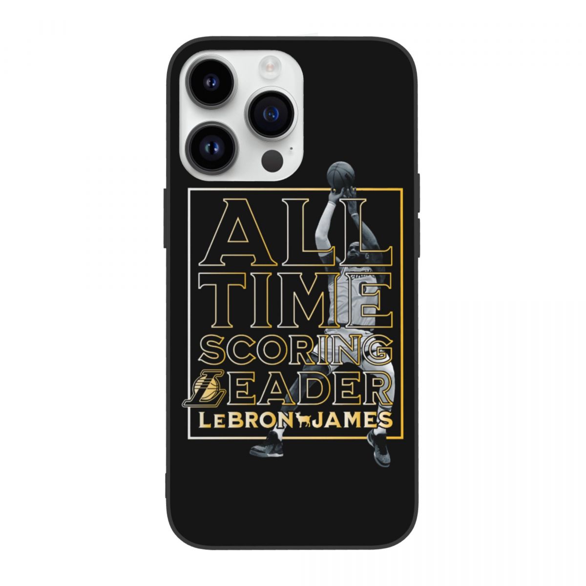 Los Angeles Lakers LeBron James NBA All-Time Scoring Record iPhone 14 Cover