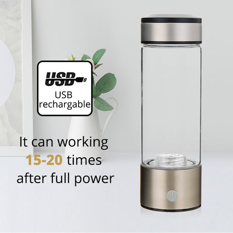 rechargeable alkaline water bottle