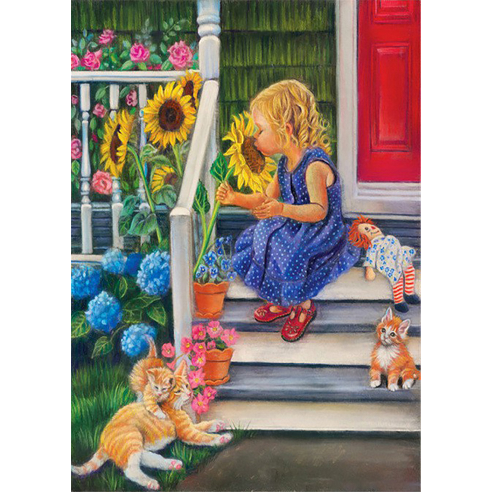 

Happy Childhood - Round Drill Diamond Painting - 30*40CM, 501 Original