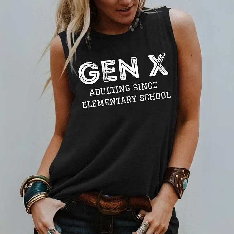 Gen X Women's Sleeveless T-Shirt, Tank Top