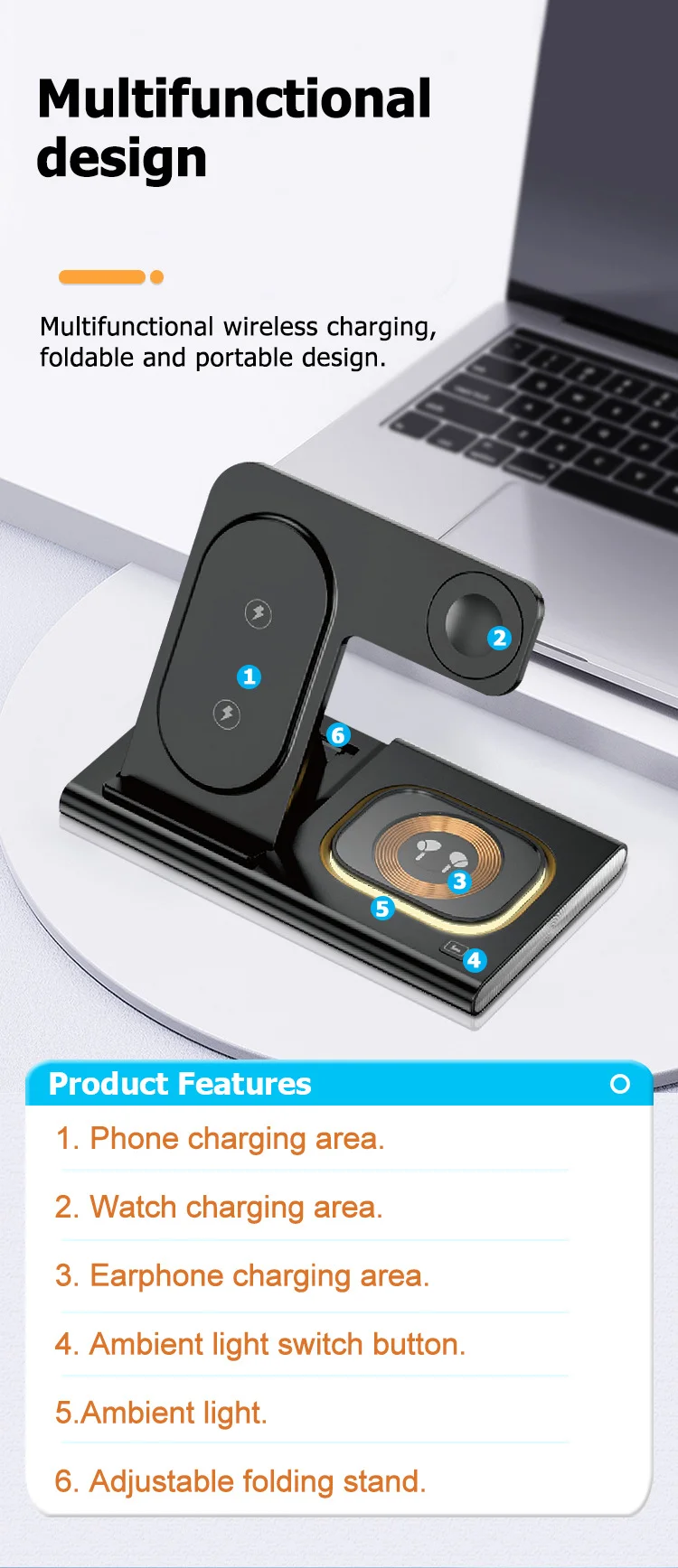 🔥Hot sale🔥4-in-1 Magnetic Wireless Charger