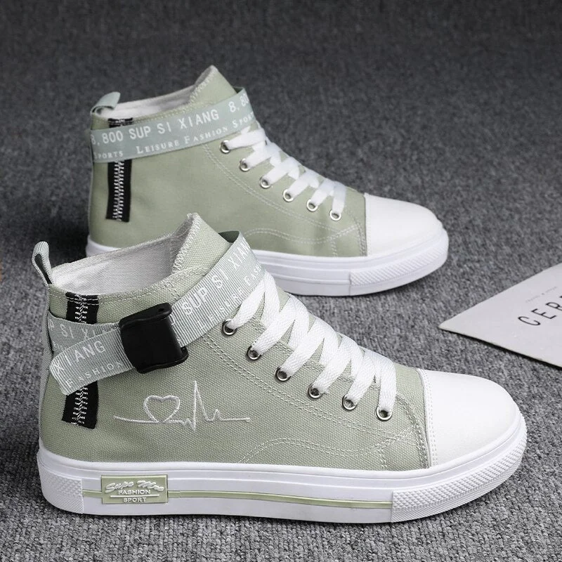 Fashion Canvas Shoes Woman Flats Casual Sneakers Women Shoes 2021 Spring Tennis Orange Light Sport Shoes Unisex Plus Size 35-44