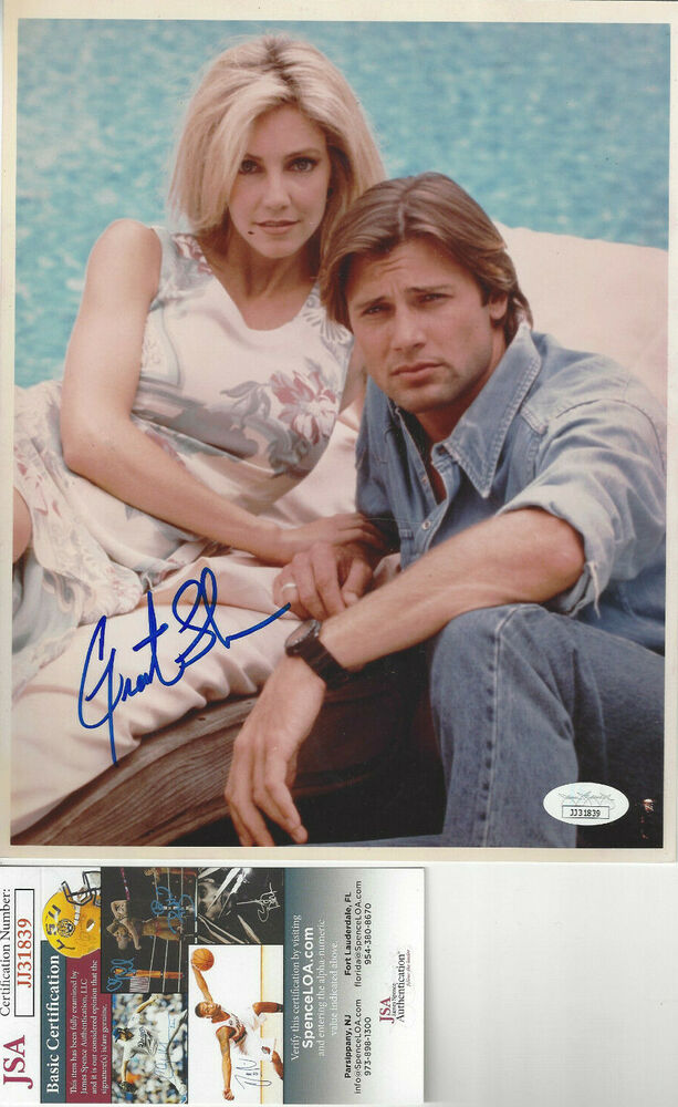 Melrose Place Grant Show  autographed 8x10 color  Photo Poster painting   JSA Certified