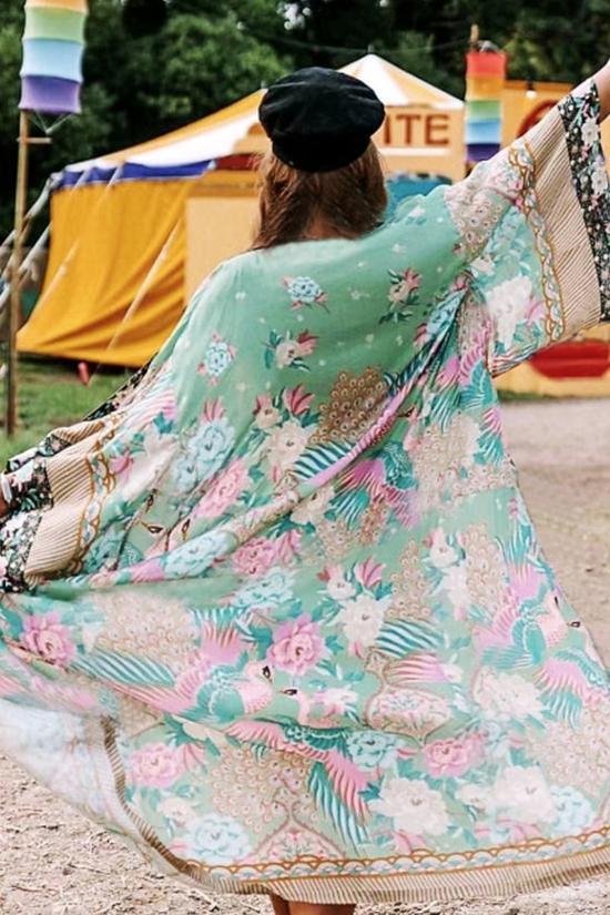 Breezy Floral Print Chiffon Maxi Cover Up - Shop Trendy Women's Clothing | LoverChic