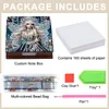 Wooden DIY Fairy Beauty Diamond Painting Kit Note Box with 160 Papers for Office