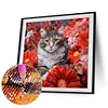 Diamond Painting -DIY Round Drill Cat(40x40cm)