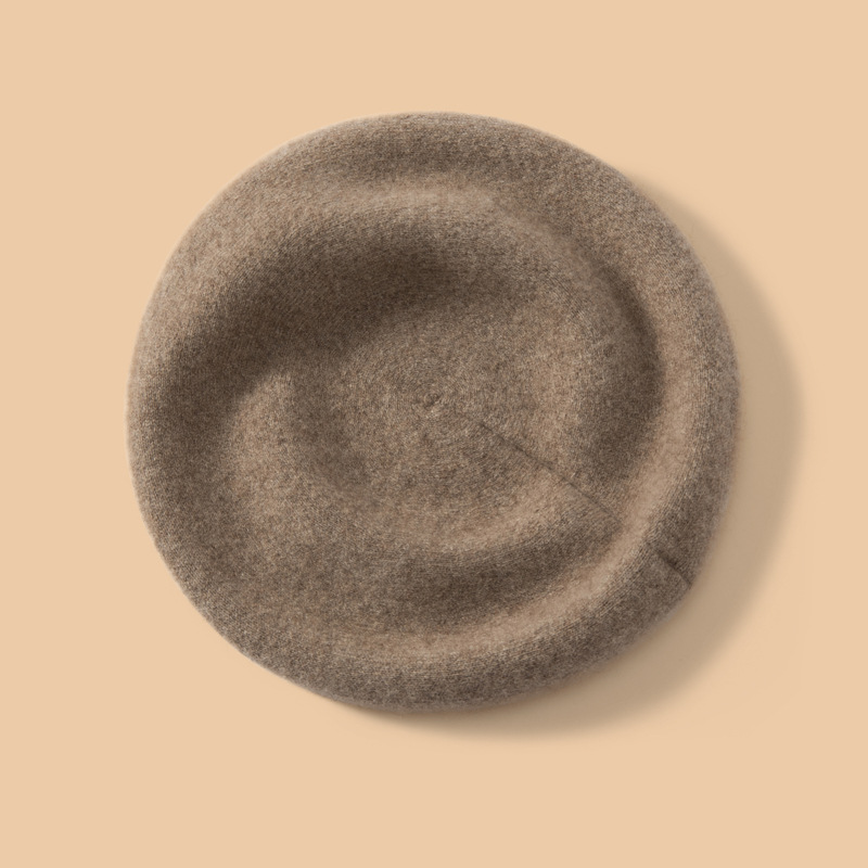 100% Cashmere Beret Solid REAL SILK LIFE
