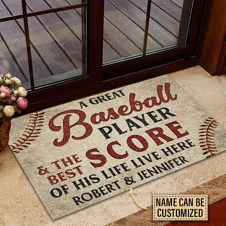 Personalized Baseball Doormat|D06
