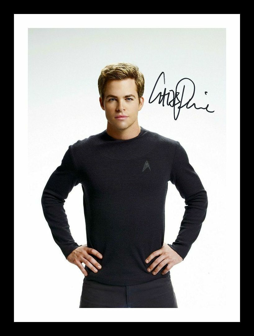 Chris Pine Autograph Signed & Framed Photo Poster painting